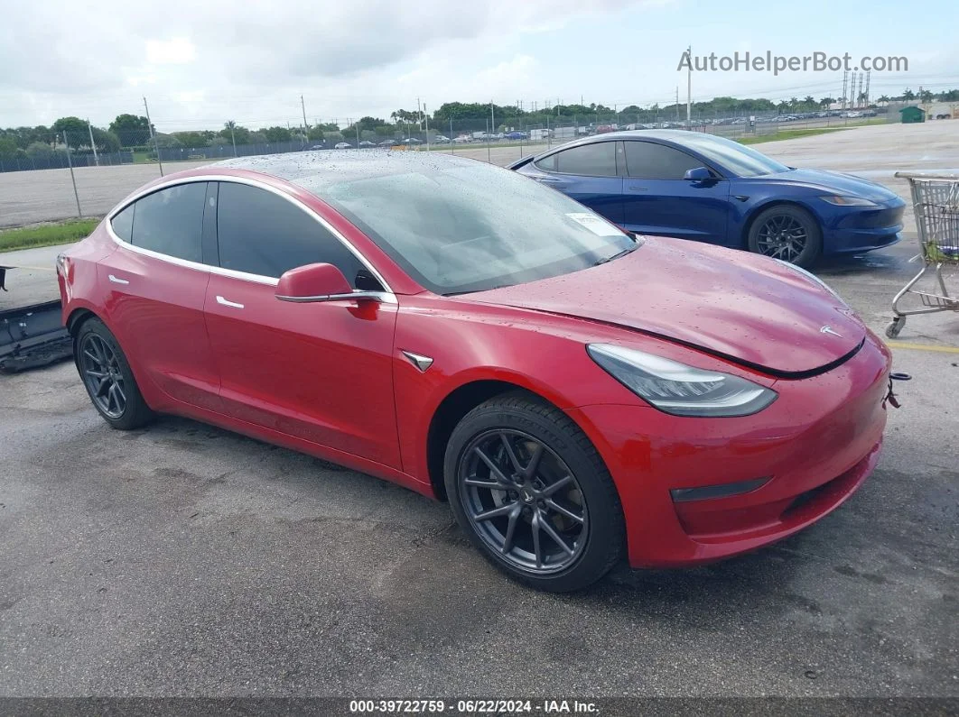 2019 Tesla Model 3   Красный vin: 5YJ3E1EA3KF332394