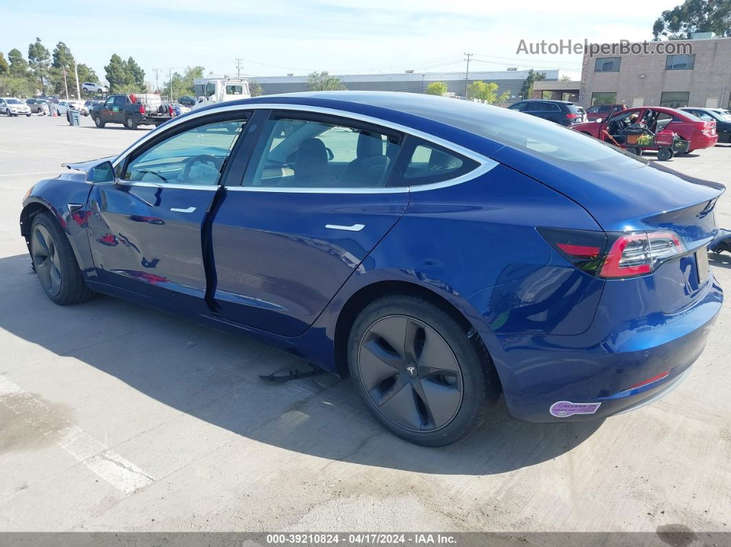 2019 Tesla Model 3 Long Range/mid Range/standard Range/standard Range Plus Dark Blue vin: 5YJ3E1EA3KF396760