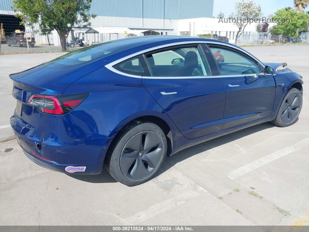 2019 Tesla Model 3 Long Range/mid Range/standard Range/standard Range Plus Dark Blue vin: 5YJ3E1EA3KF396760