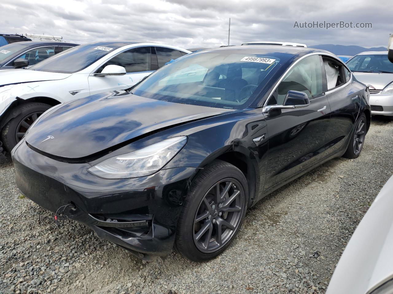 2019 Tesla Model 3  Black vin: 5YJ3E1EA3KF399108