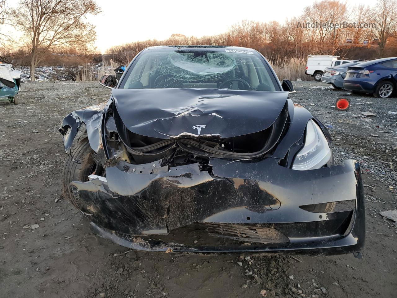 2019 Tesla Model 3  Black vin: 5YJ3E1EA3KF406364