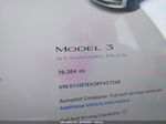 2019 Tesla Model 3   White vin: 5YJ3E1EA3KF427246