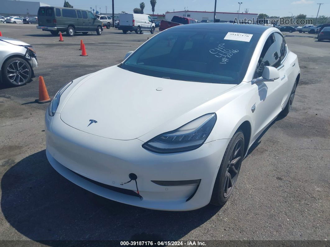 2019 Tesla Model 3   White vin: 5YJ3E1EA3KF427246