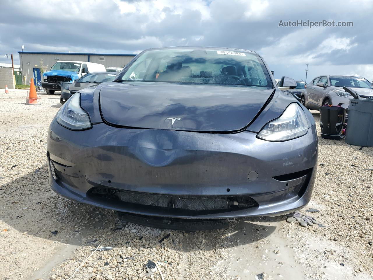 2019 Tesla Model 3  Gray vin: 5YJ3E1EA3KF435413