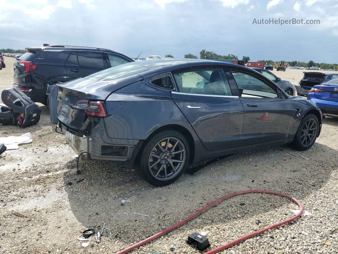 2019 Tesla Model 3  Gray vin: 5YJ3E1EA3KF435413