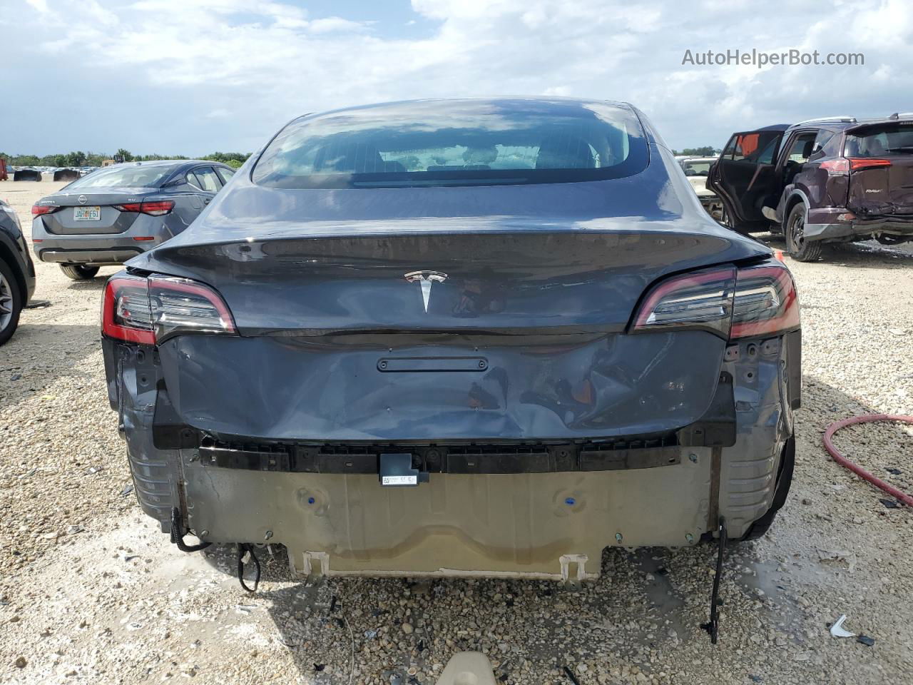 2019 Tesla Model 3  Gray vin: 5YJ3E1EA3KF435413