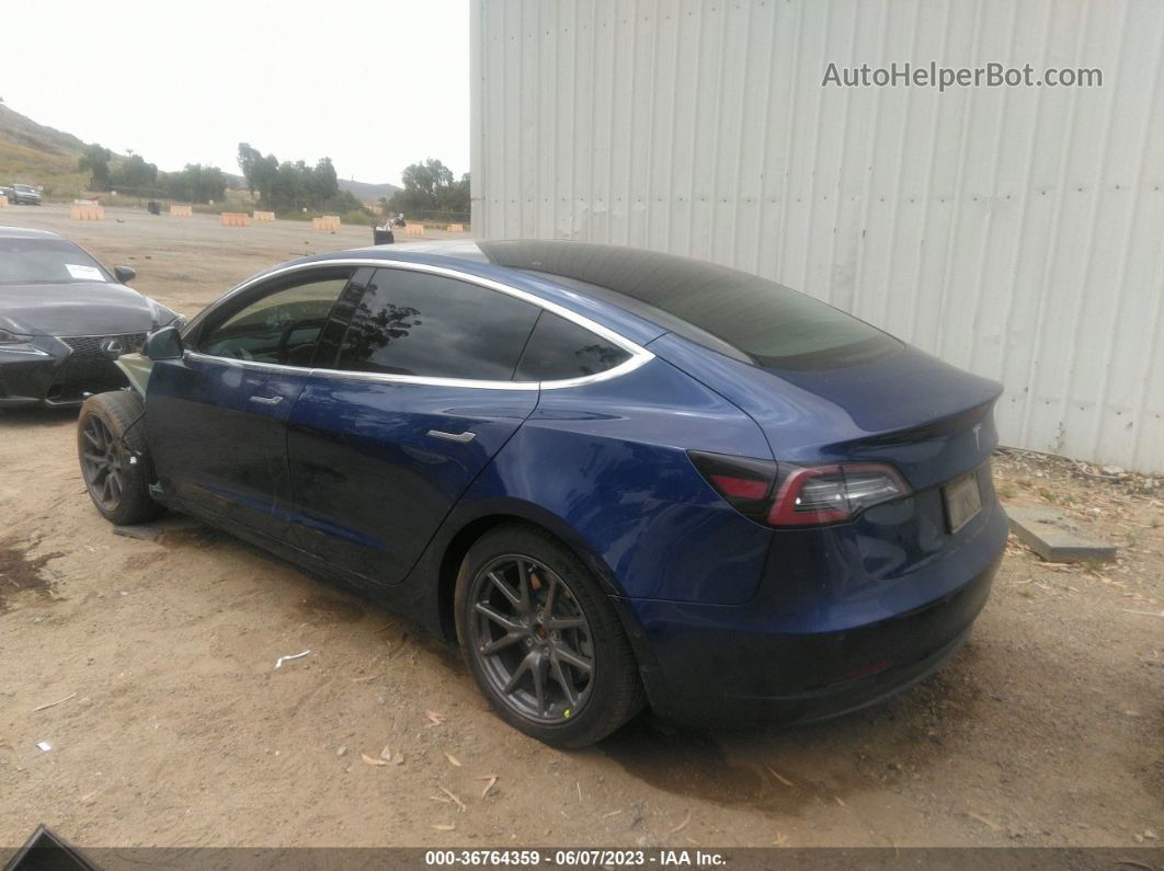 2019 Tesla Model 3 Range Синий vin: 5YJ3E1EA3KF476172