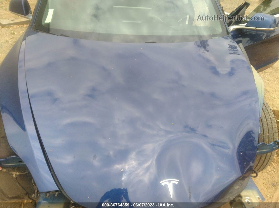 2019 Tesla Model 3 Range Синий vin: 5YJ3E1EA3KF476172