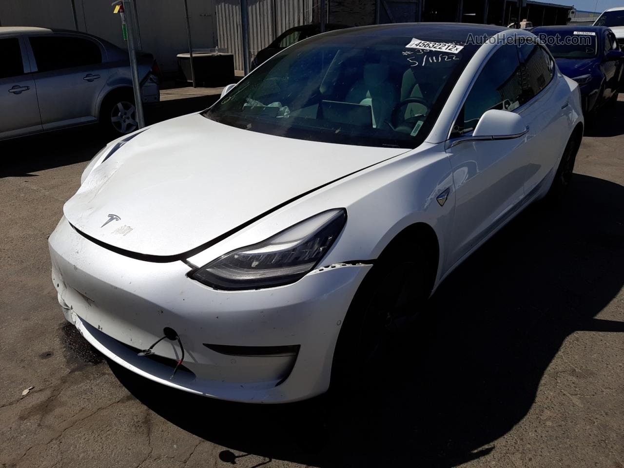 2019 Tesla Model 3  Белый vin: 5YJ3E1EA3KF509333