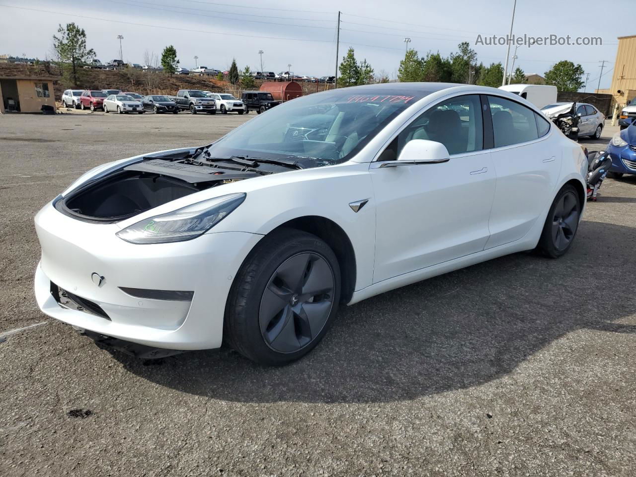 2020 Tesla Model 3  White vin: 5YJ3E1EA3LF504523