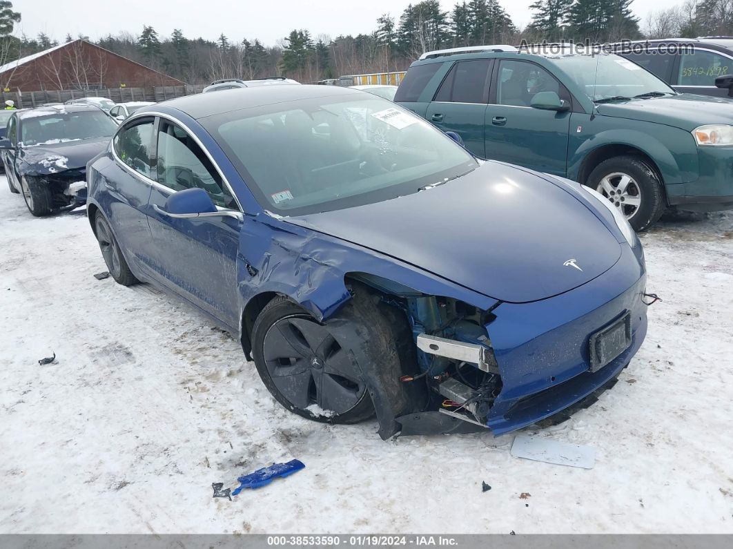 2020 Tesla Model 3 Standard Range Plus Rear-wheel Drive/standard Range Rear-wheel Drive Синий vin: 5YJ3E1EA3LF597317