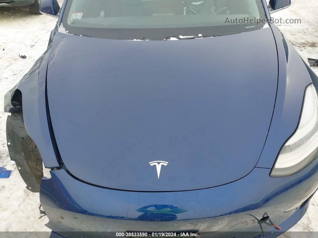 2020 Tesla Model 3 Standard Range Plus Rear-wheel Drive/standard Range Rear-wheel Drive Синий vin: 5YJ3E1EA3LF597317