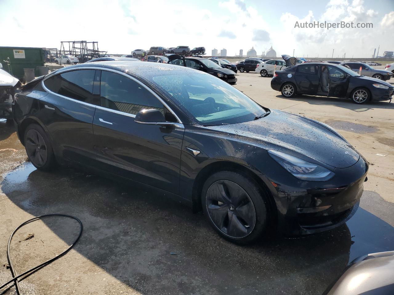 2020 Tesla Model 3  Black vin: 5YJ3E1EA3LF611295