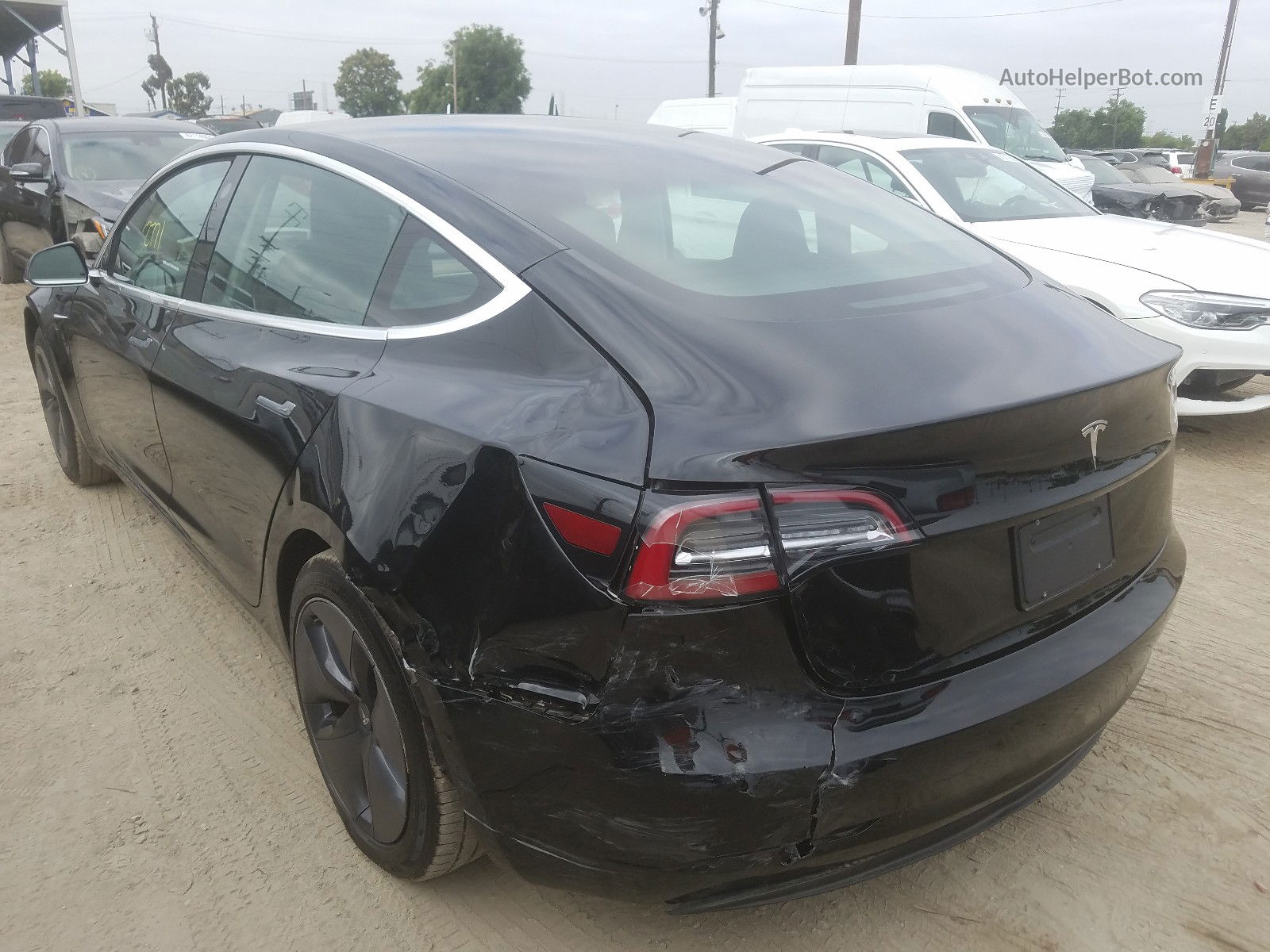 2020 Tesla Model 3  Black vin: 5YJ3E1EA3LF611345