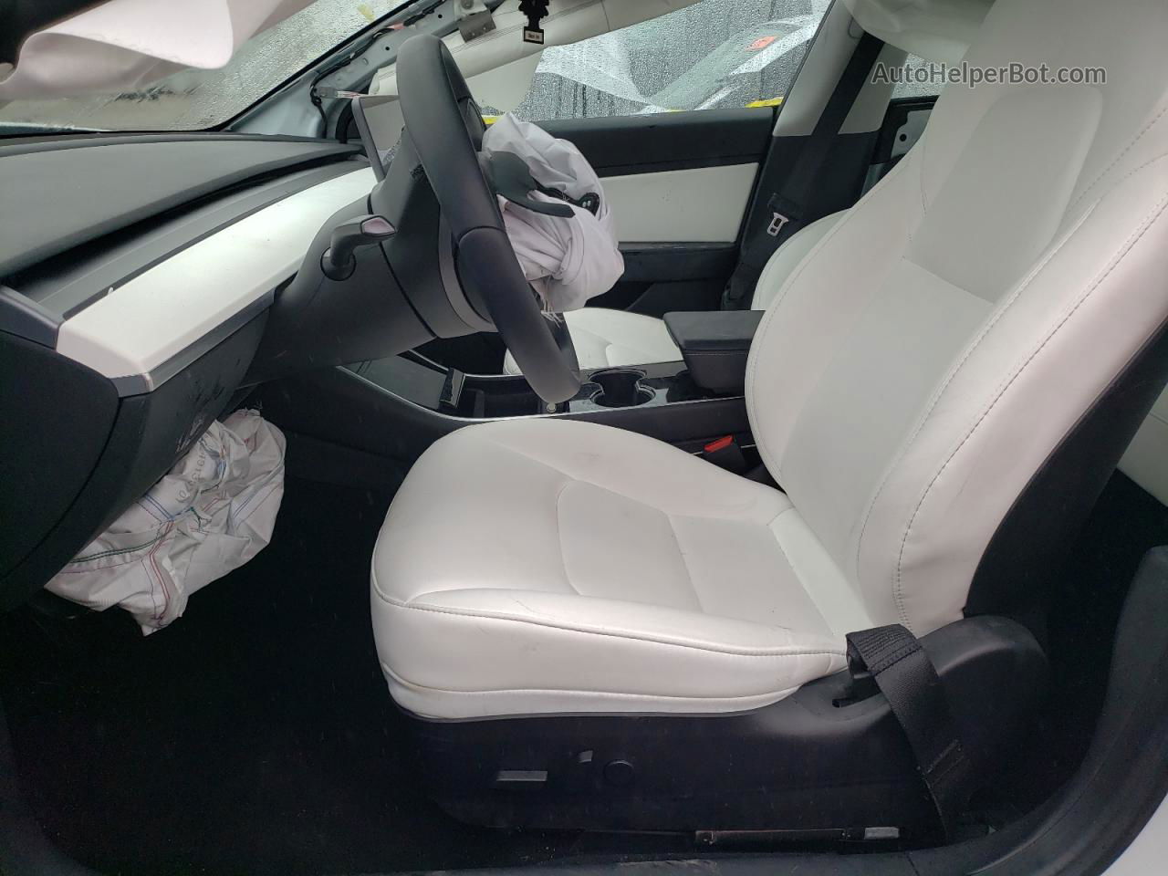 2020 Tesla Model 3  White vin: 5YJ3E1EA3LF616075