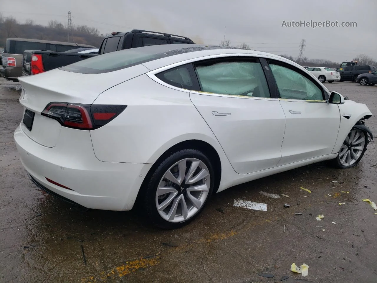 2020 Tesla Model 3  Белый vin: 5YJ3E1EA3LF616075