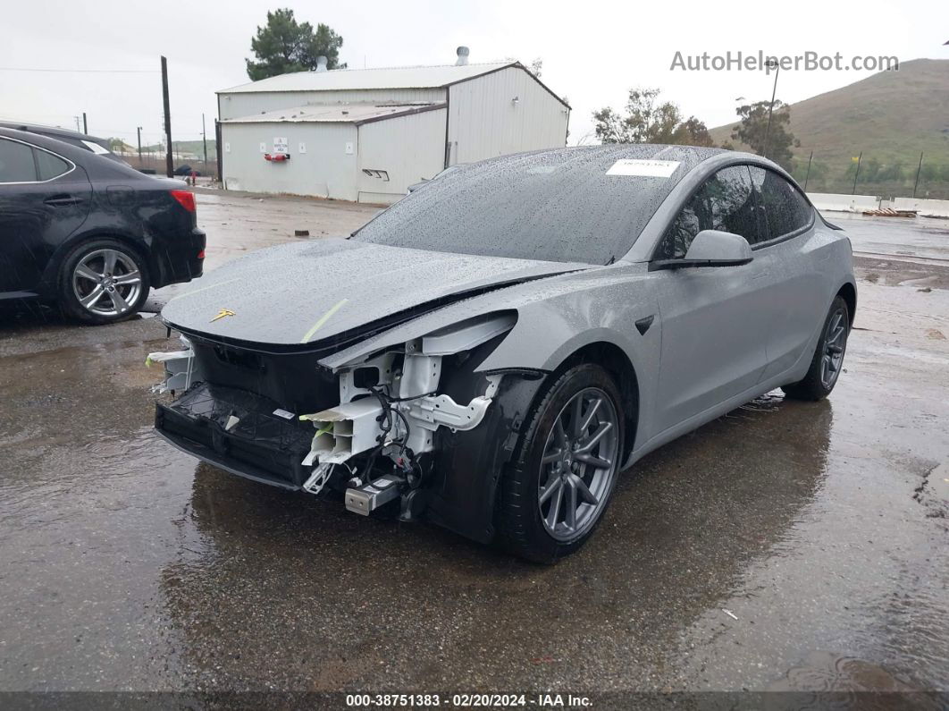 2020 Tesla Model 3 Standard Range Plus Rear-wheel Drive/standard Range Rear-wheel Drive Gray vin: 5YJ3E1EA3LF634804