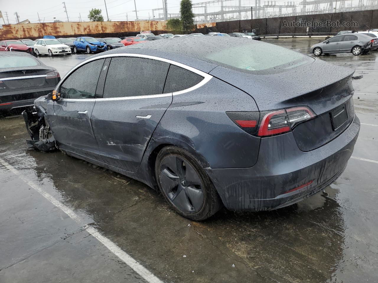 2020 Tesla Model 3  Серый vin: 5YJ3E1EA3LF662117