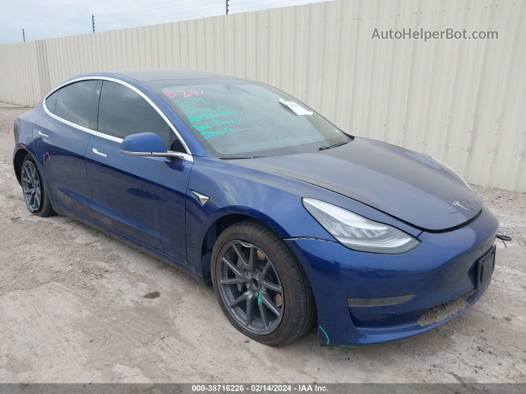 2020 Tesla Model 3 Standard Range Plus Rear-wheel Drive/standard Range Rear-wheel Drive Blue vin: 5YJ3E1EA3LF705967