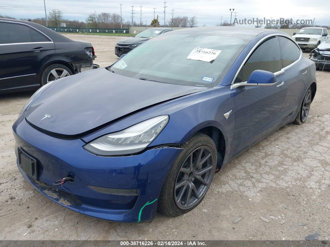 2020 Tesla Model 3 Standard Range Plus Rear-wheel Drive/standard Range Rear-wheel Drive Blue vin: 5YJ3E1EA3LF705967