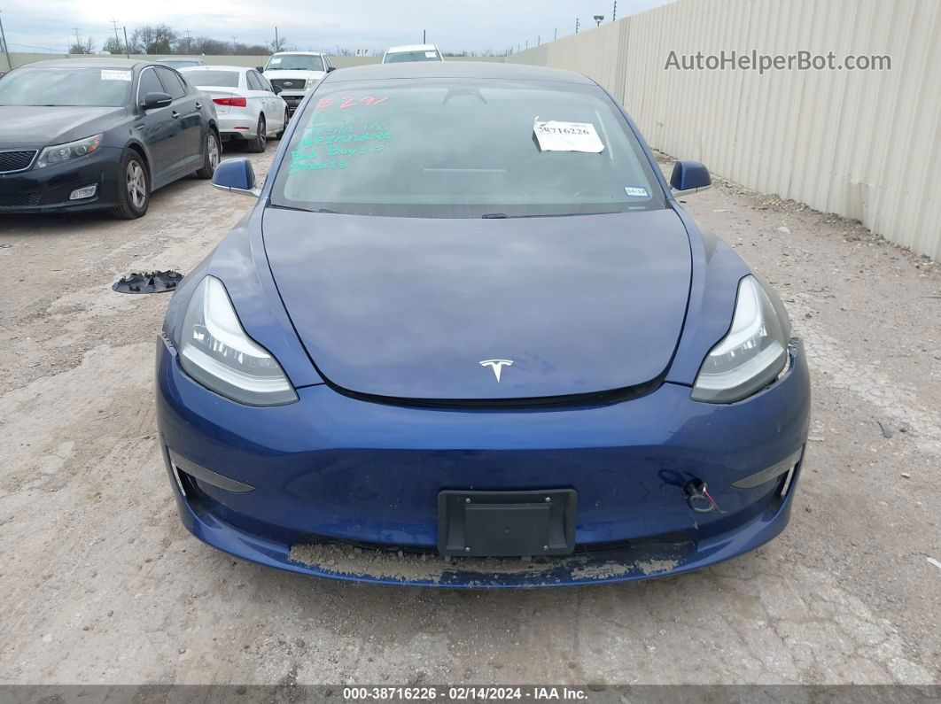 2020 Tesla Model 3 Standard Range Plus Rear-wheel Drive/standard Range Rear-wheel Drive Blue vin: 5YJ3E1EA3LF705967