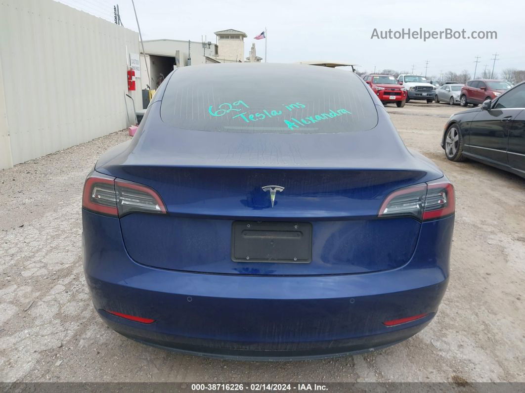 2020 Tesla Model 3 Standard Range Plus Rear-wheel Drive/standard Range Rear-wheel Drive Blue vin: 5YJ3E1EA3LF705967