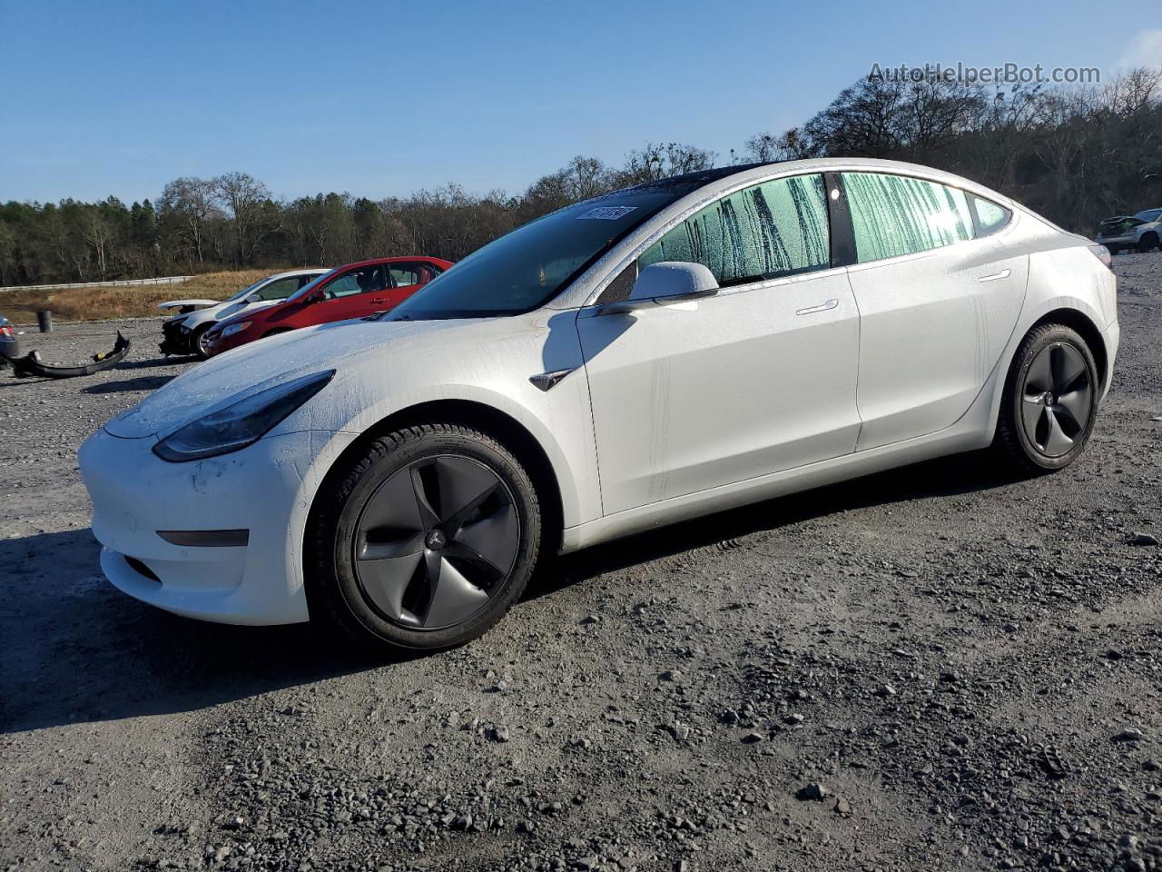 2020 Tesla Model 3  White vin: 5YJ3E1EA3LF706262