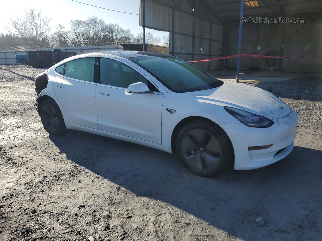 2020 Tesla Model 3  White vin: 5YJ3E1EA3LF706262