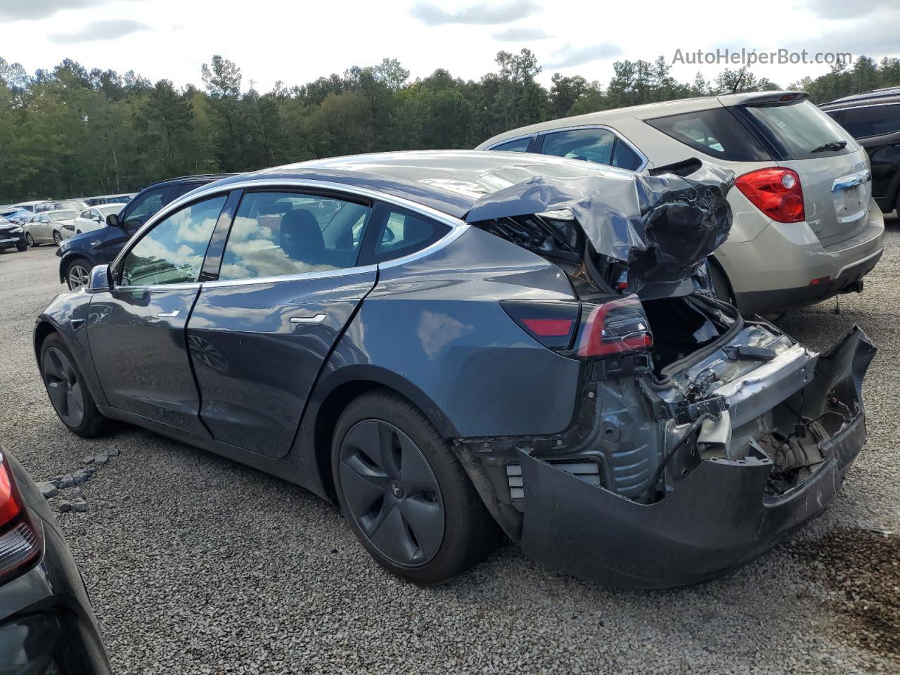 2020 Tesla Model 3  Gray vin: 5YJ3E1EA3LF736667