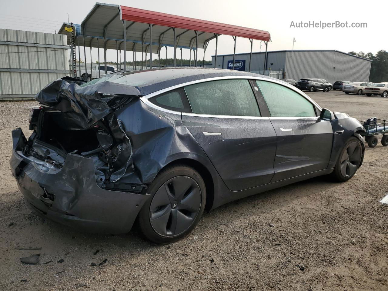 2020 Tesla Model 3  Серый vin: 5YJ3E1EA3LF736667