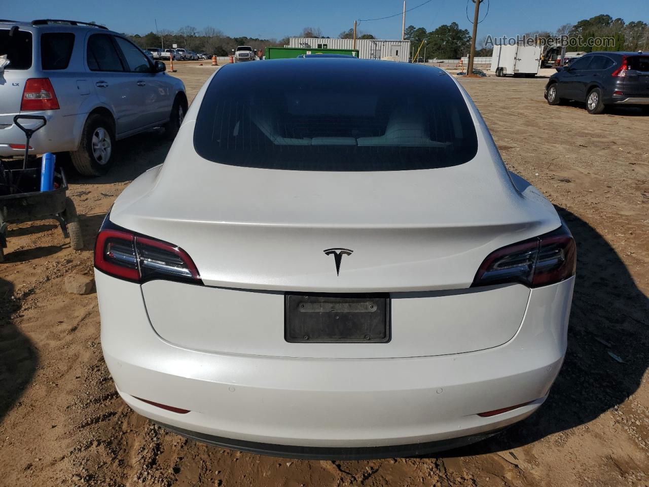 2020 Tesla Model 3  White vin: 5YJ3E1EA3LF741321