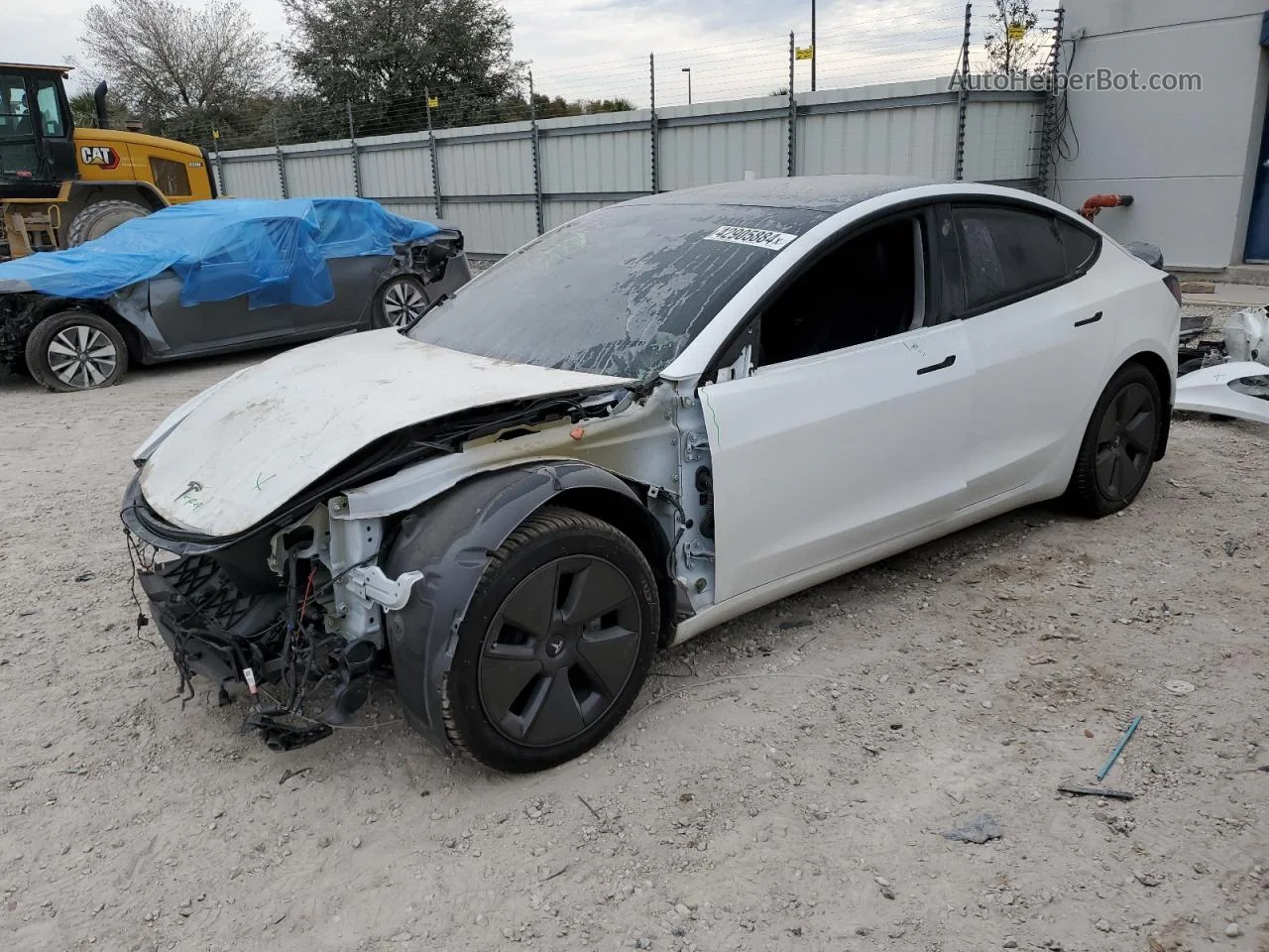 2021 Tesla Model 3  White vin: 5YJ3E1EA3MF017050