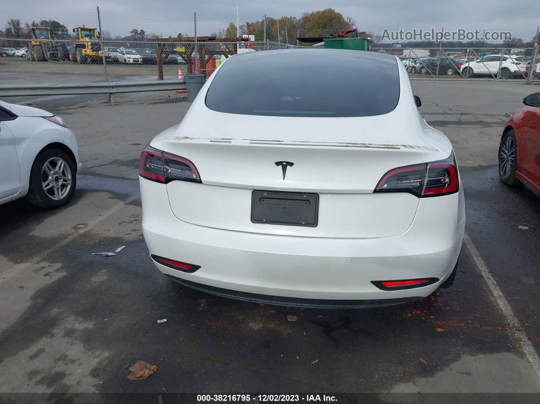 2021 Tesla Model 3 Standard Range Plus Rear-wheel Drive White vin: 5YJ3E1EA3MF031062