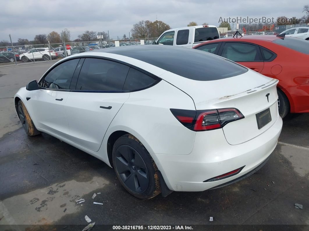 2021 Tesla Model 3 Standard Range Plus Rear-wheel Drive Белый vin: 5YJ3E1EA3MF031062