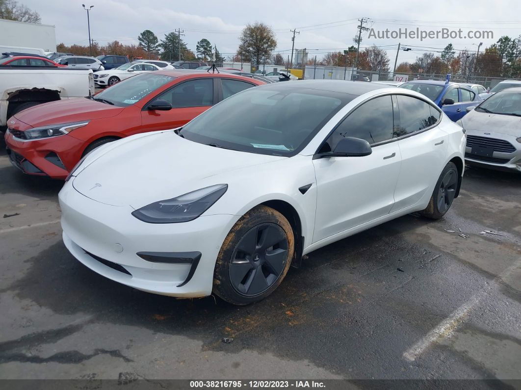 2021 Tesla Model 3 Standard Range Plus Rear-wheel Drive Белый vin: 5YJ3E1EA3MF031062