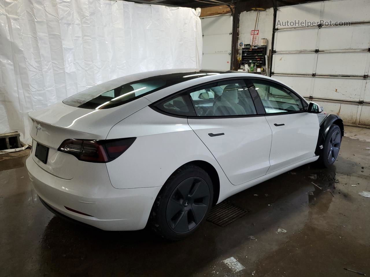 2021 Tesla Model 3  White vin: 5YJ3E1EA3MF048301