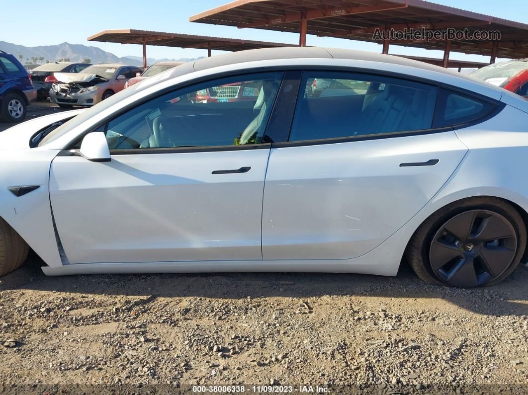 2021 Tesla Model 3 Standard Range Plus Rear-wheel Drive Белый vin: 5YJ3E1EA3MF060531
