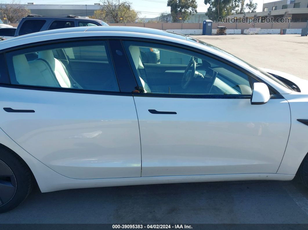 2021 Tesla Model 3 Standard Range Plus Rear-wheel Drive White vin: 5YJ3E1EA3MF073487