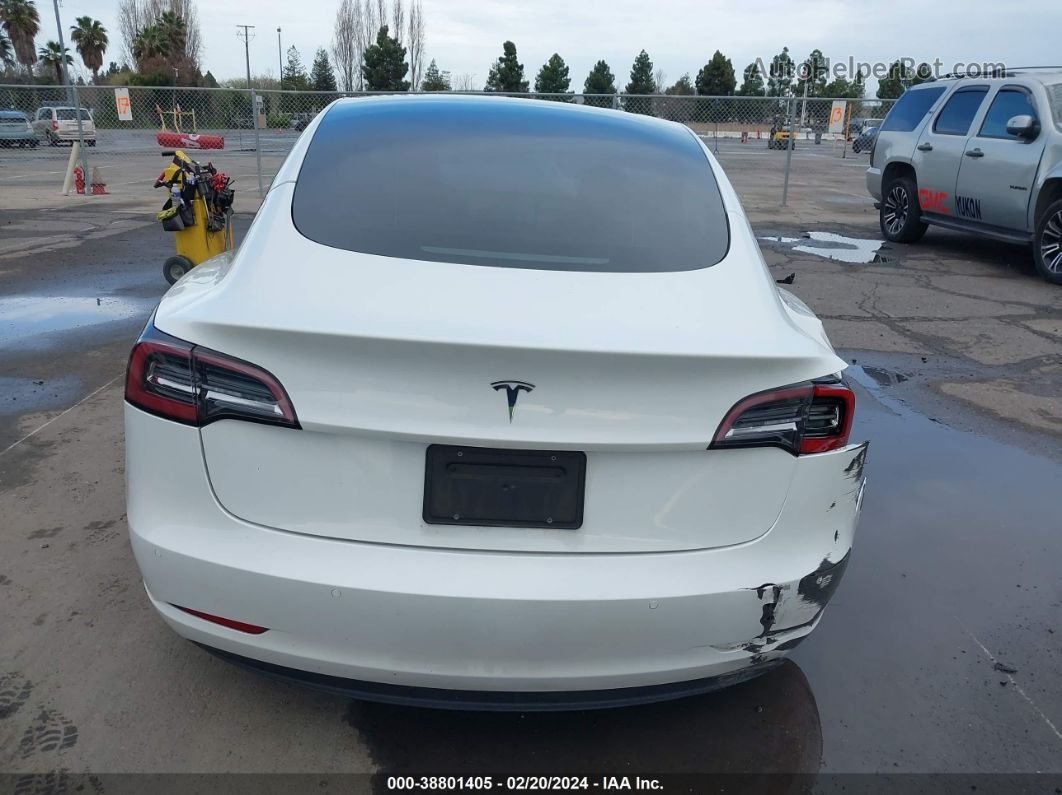 2021 Tesla Model 3 Standard Range Plus Rear-wheel Drive White vin: 5YJ3E1EA3MF078477