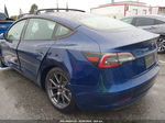 2021 Tesla Model 3 Standard Range Plus Rear-wheel Drive Blue vin: 5YJ3E1EA3MF093917