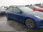 2021 Tesla Model 3 Standard Range Plus Rear-wheel Drive Blue vin: 5YJ3E1EA3MF093917