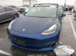 2021 Tesla Model 3 Standard Range Plus Rear-wheel Drive Blue vin: 5YJ3E1EA3MF093917