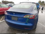 2021 Tesla Model 3 Standard Range Plus Rear-wheel Drive Blue vin: 5YJ3E1EA3MF093917