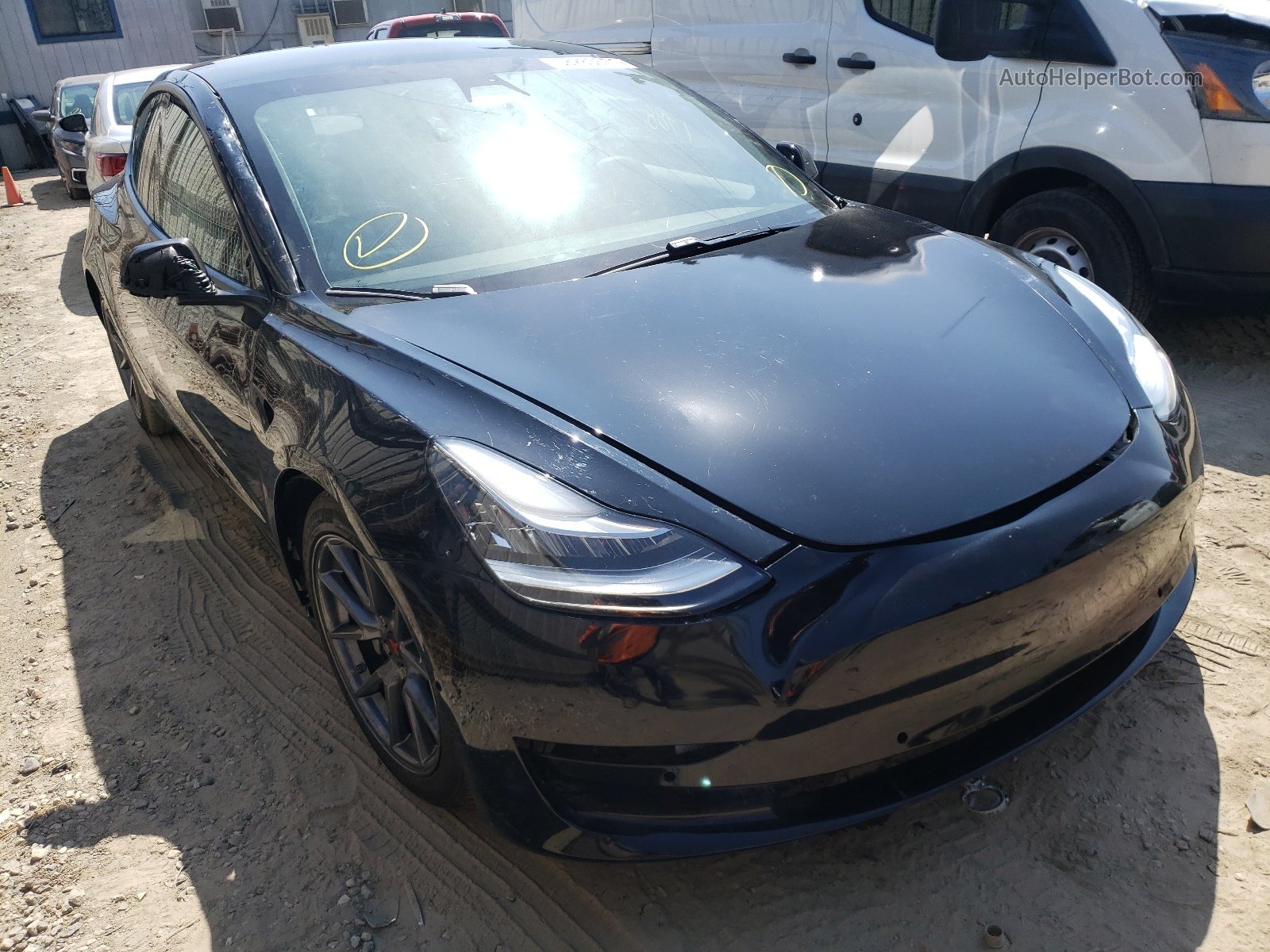 2021 Tesla Model 3 Черный vin: 5YJ3E1EA3MF860441