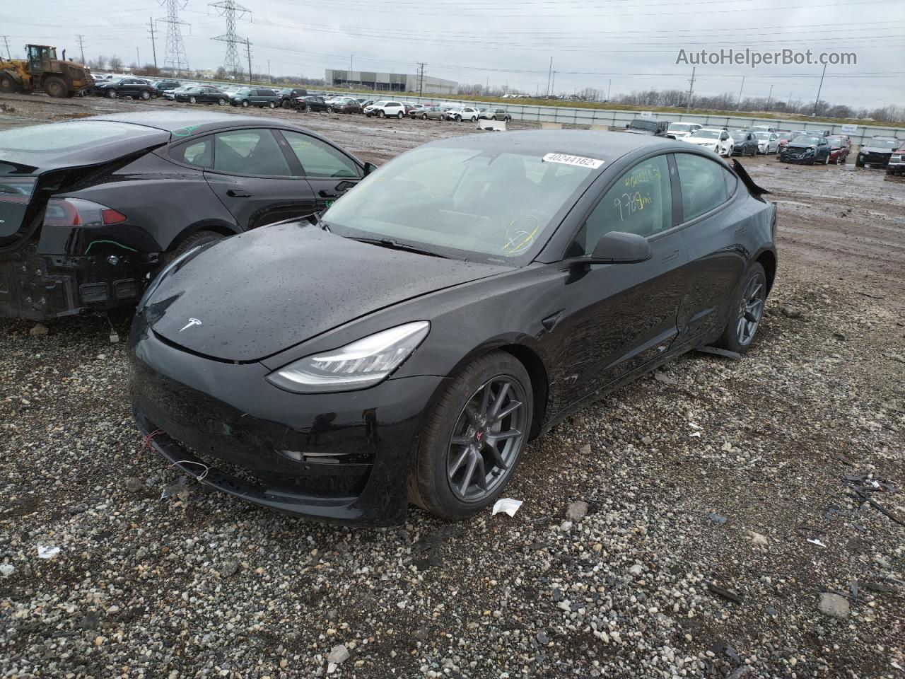 2021 Tesla Model 3  Черный vin: 5YJ3E1EA3MF860441