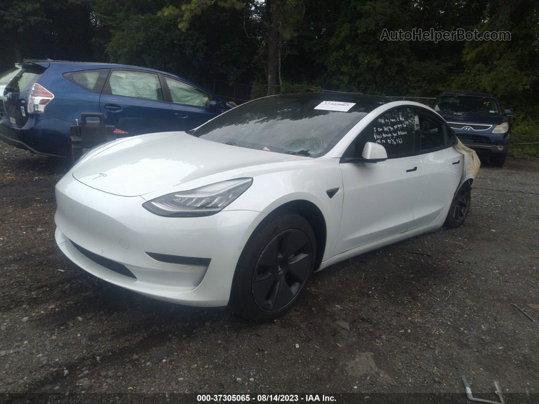 2021 Tesla Model 3 Standard Range Plus Белый vin: 5YJ3E1EA3MF861024