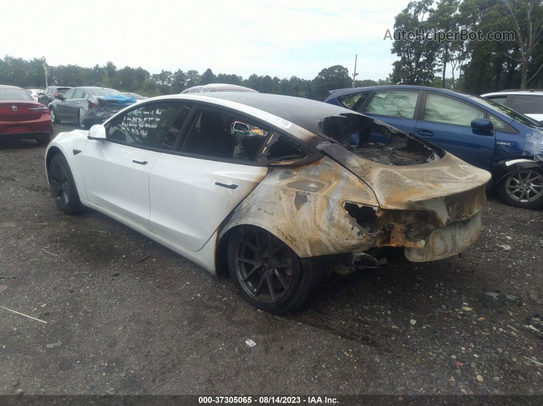 2021 Tesla Model 3 Standard Range Plus White vin: 5YJ3E1EA3MF861024