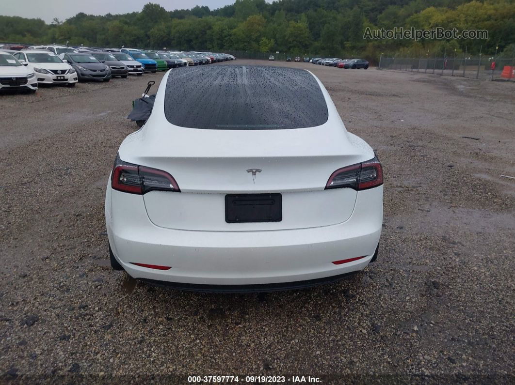 2021 Tesla Model 3 Standard Range Plus Rear-wheel Drive White vin: 5YJ3E1EA3MF915213