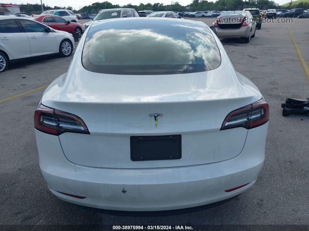 2021 Tesla Model 3 Standard Range Plus Rear-wheel Drive Белый vin: 5YJ3E1EA3MF922842