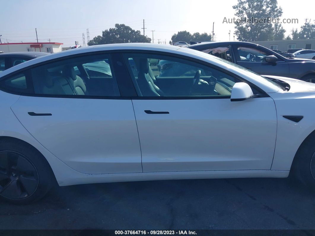 2021 Tesla Model 3 Standard Range Plus White vin: 5YJ3E1EA3MF929659